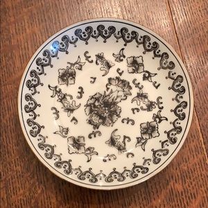 B & W Japanese Porcelainware Small Round Dish